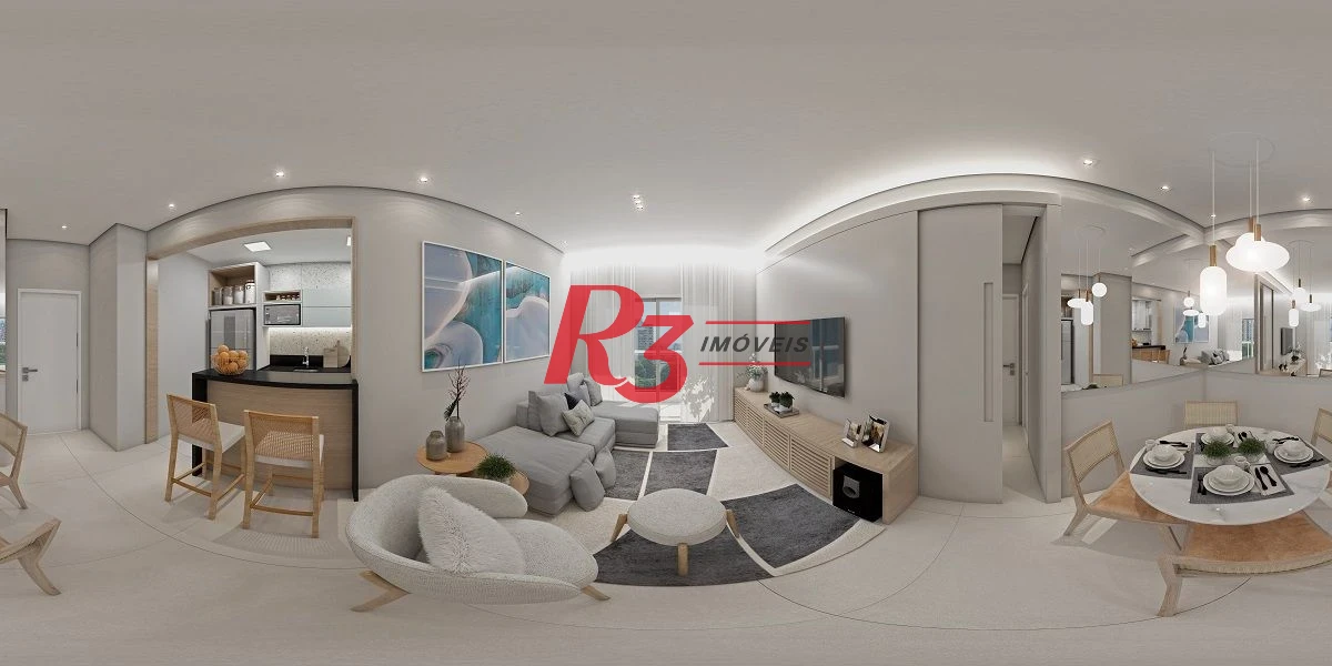 Apartamento com 2 dormitórios para alugar, 73 m² por R$ 4.500,02/mês - Ponta da Praia - Santos/SP