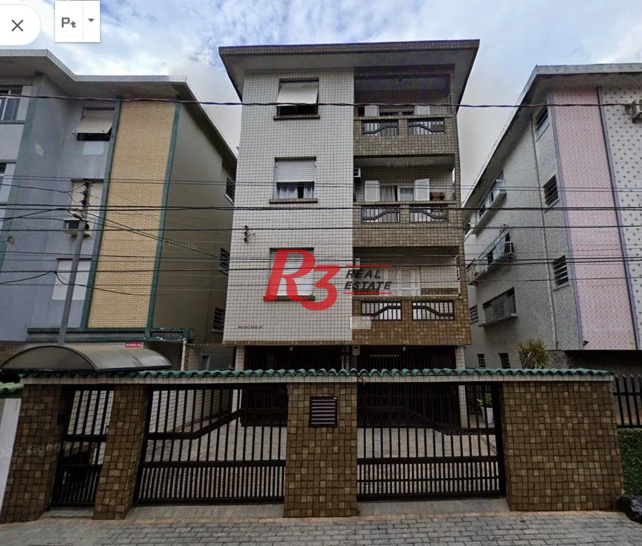 Apartamento com 3 dormitórios à venda, 94 m² por R$ 585.000,00 - Embaré - Santos/SP