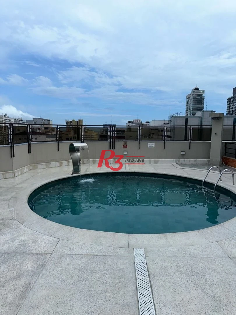 Flat com 1 dormitório, 44 m² - venda por R$ 480.000,00 ou aluguel por R$ 4.500,00/mês - Gonzaga - Santos/SP