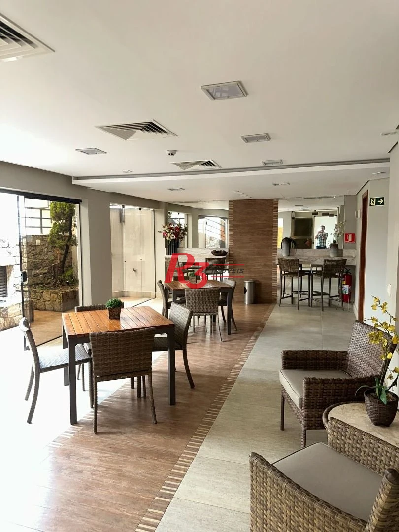 Flat com 1 dormitório, 44 m² - venda por R$ 480.000,00 ou aluguel por R$ 4.500,00/mês - Gonzaga - Santos/SP