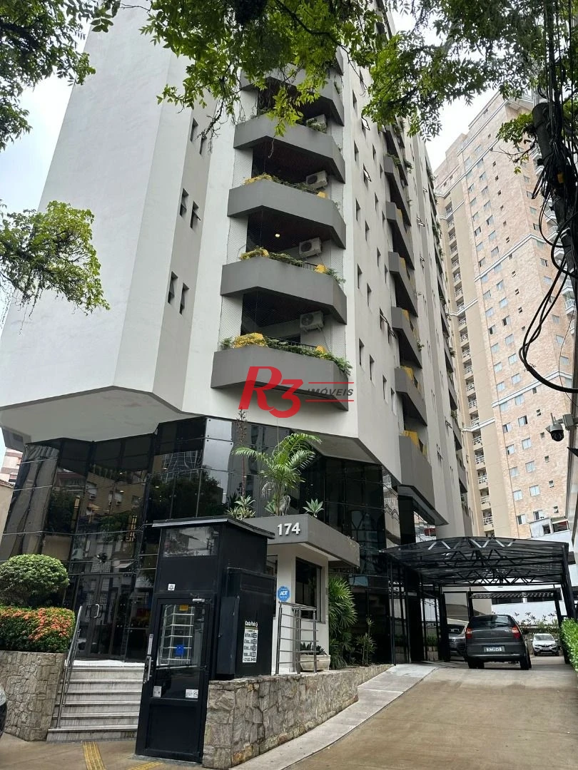 Flat com 1 dormitório, 44 m² - venda por R$ 480.000,00 ou aluguel por R$ 4.500,00/mês - Gonzaga - Santos/SP