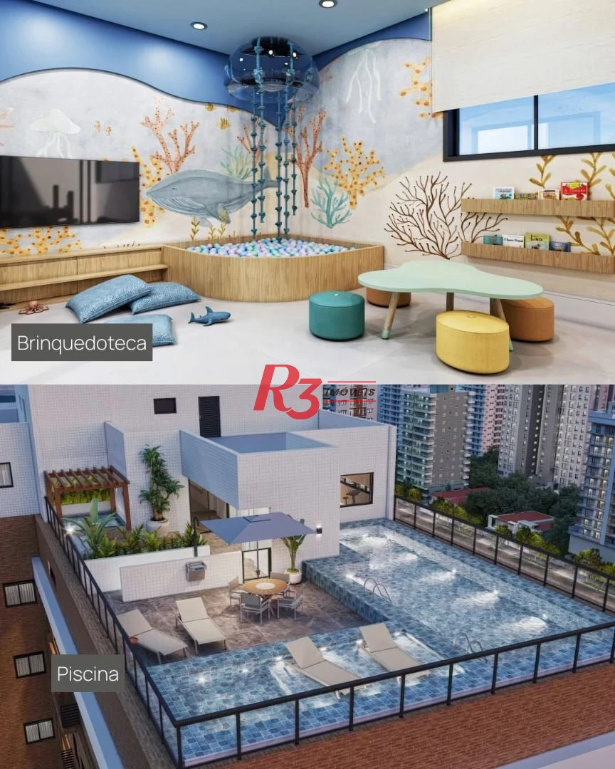 Apartamento à venda, 112 m² por R$ 1.288.000,00 - Marapé - Santos/SP