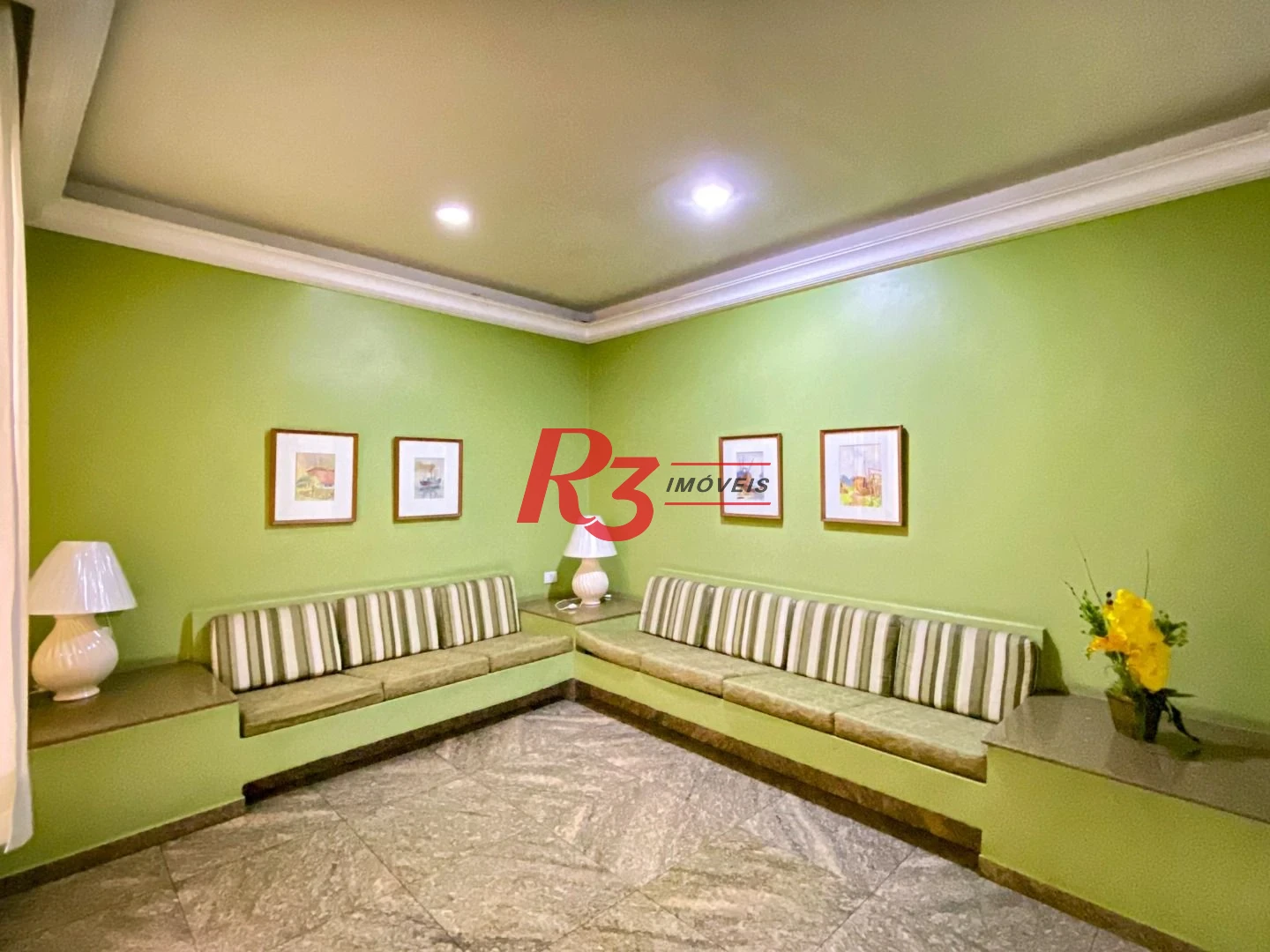 Apartamento com 3 dormitórios para alugar, 124 m² por R$ 5.300,02/mês - Gonzaga - Santos/SP