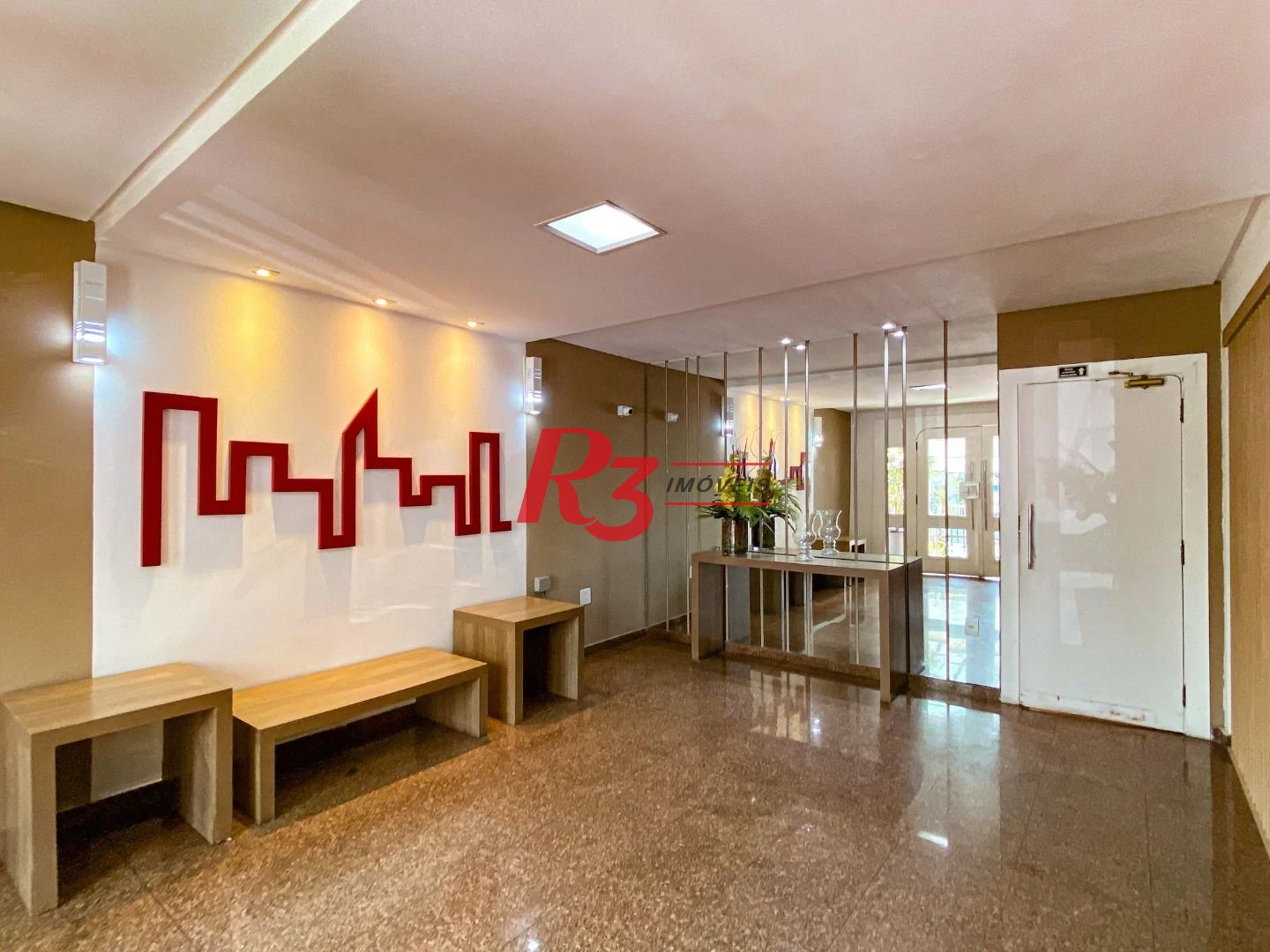 Apartamento com 1 dormitório à venda, 77 m² por R$ 465.000,00 - Pompéia - Santos/SP