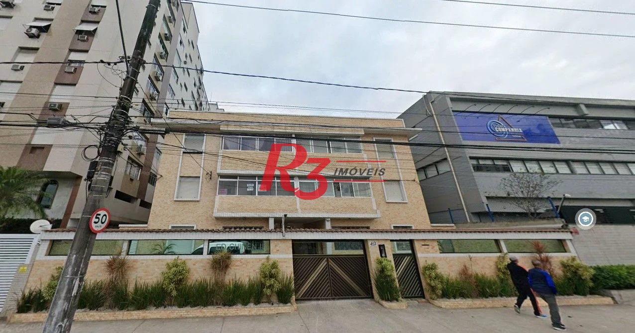 Apartamento com 2 dormitórios à venda, 67 m² por R$ 380.000,00 - Embaré - Santos/SP