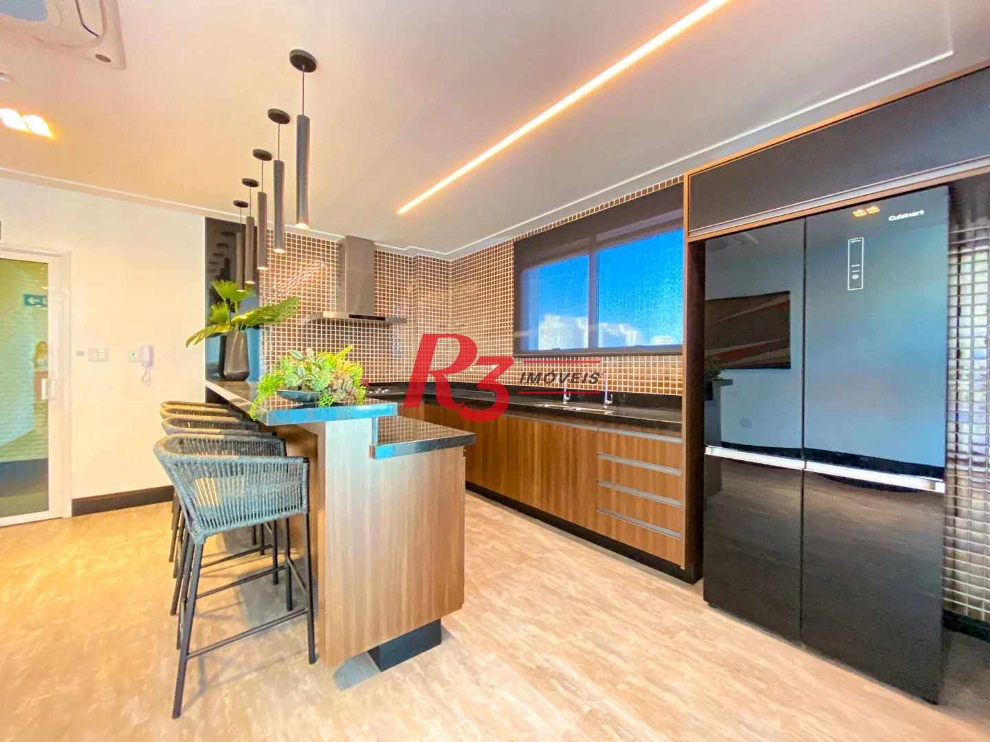 Apartamento com 3 dormitórios à venda, 166 m² por R$ 3.200.000,00 - Ponta da Praia - Santos/SP