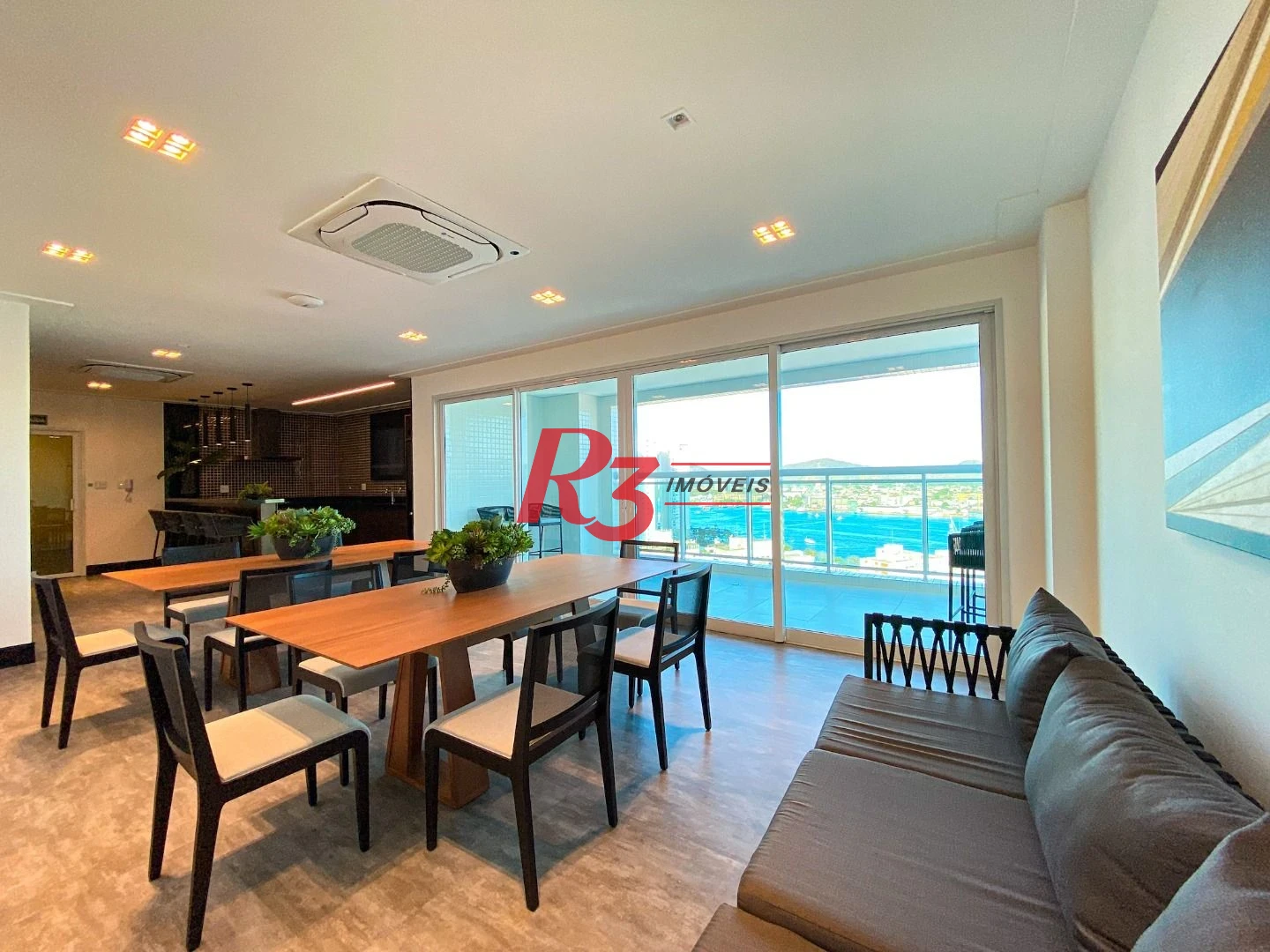 Apartamento com 3 dormitórios à venda, 166 m² por R$ 3.200.000,00 - Ponta da Praia - Santos/SP