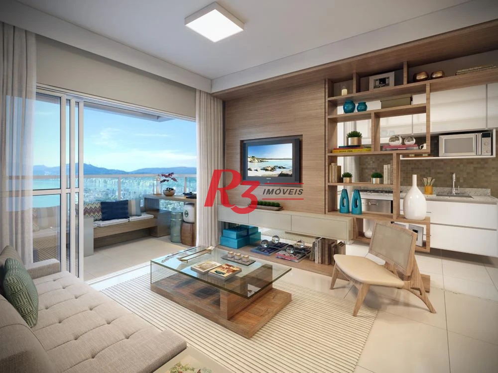 Apartamento para alugar, 53 m² por R$ 4.600,00/mês - Ponta da Praia - Santos/SP