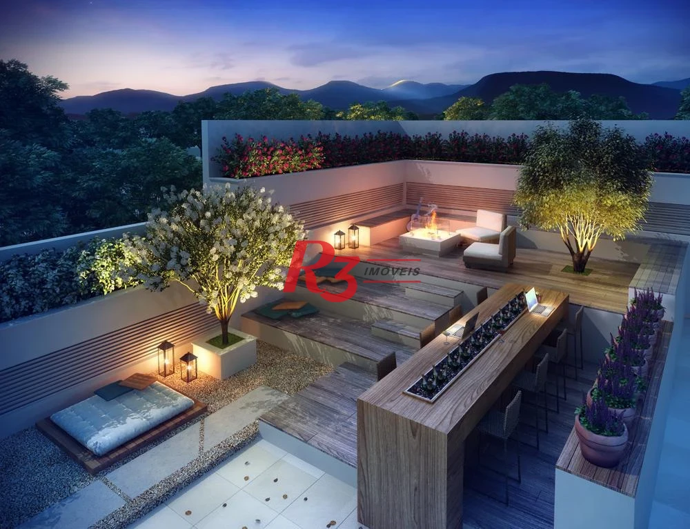 Apartamento para alugar, 53 m² por R$ 4.600,00/mês - Ponta da Praia - Santos/SP