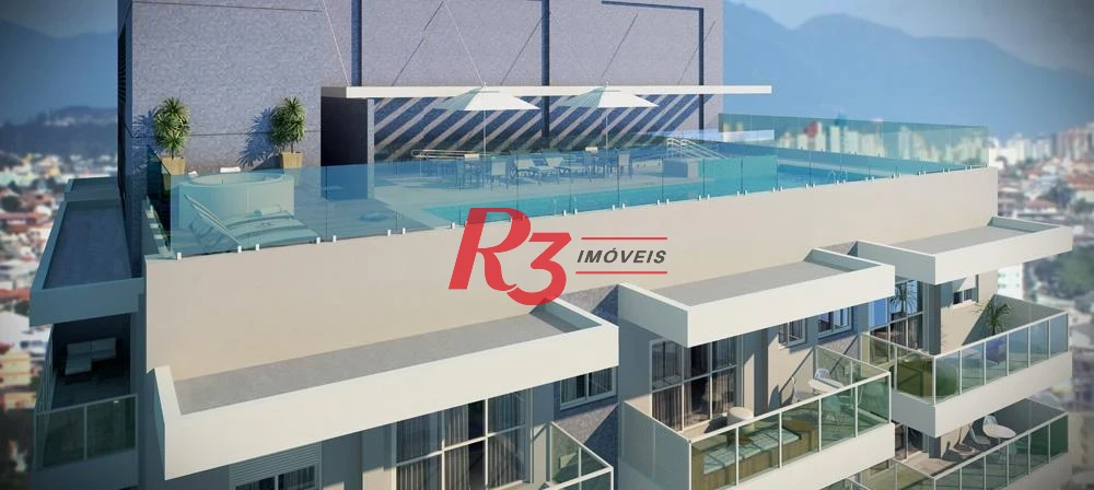 Apartamento para alugar, 53 m² por R$ 4.600,00/mês - Ponta da Praia - Santos/SP