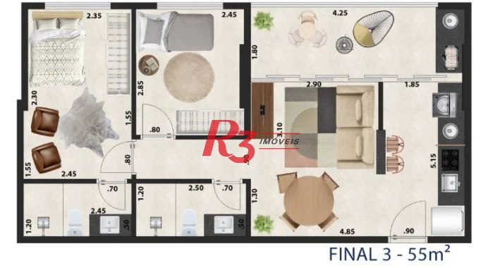 Residencial 9 de Julho em Santos