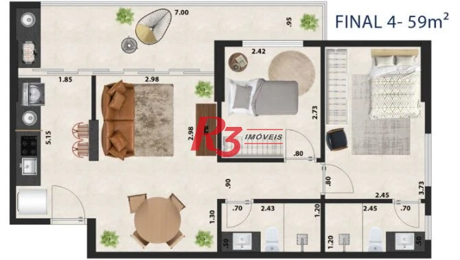 Residencial 9 de Julho em Santos