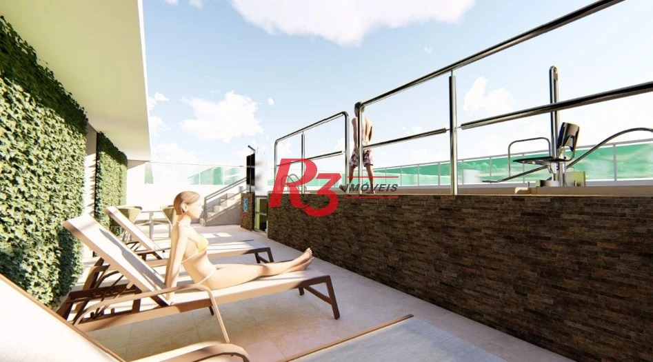 Apartamento com 2 dormitórios, 55 m² - venda por R$ 640.000,00 ou aluguel por R$ 4.900,00/mês - Marapé - Santos/SP