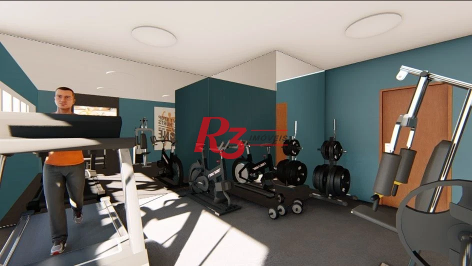 Apartamento com 2 dormitórios, 55 m² - venda por R$ 640.000,00 ou aluguel por R$ 4.900,00/mês - Marapé - Santos/SP