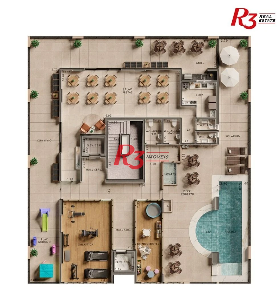 Apartamento à venda, 295 m² por R$ 5.490.000,00 - Ponta da Praia - Santos/SP