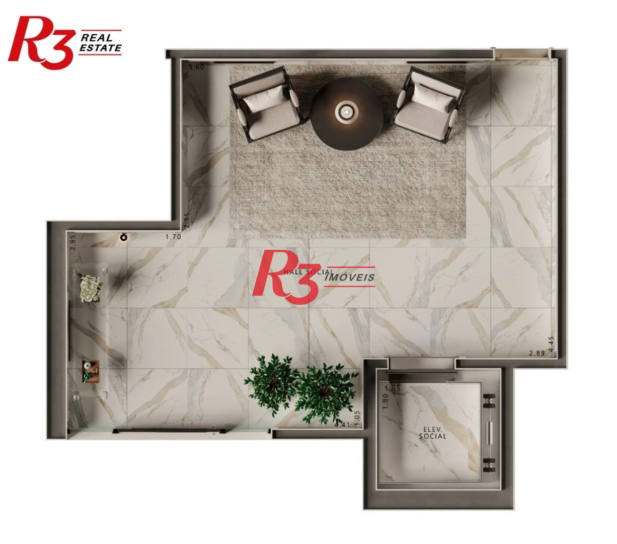 Apartamento à venda, 295 m² por R$ 5.490.000,00 - Ponta da Praia - Santos/SP