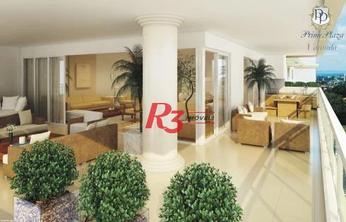 Apartamento com 4 dormitórios, 360 m² - venda ou aluguel - Gonzaga - Santos/SP