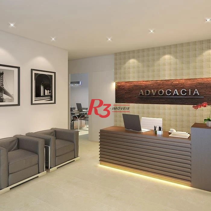 Sala à venda, 68 m² por R$ 595.000,00 - Encruzilhada - Santos/SP