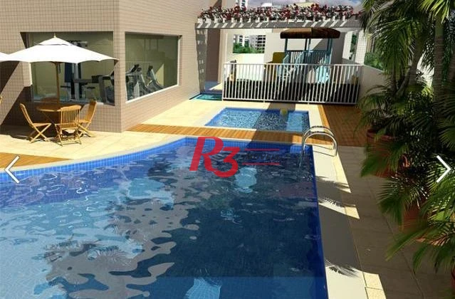 Apartamento com 4 dormitórios à venda, 228 m² por R$ 3.800.000,00 - Gonzaga - Santos/SP