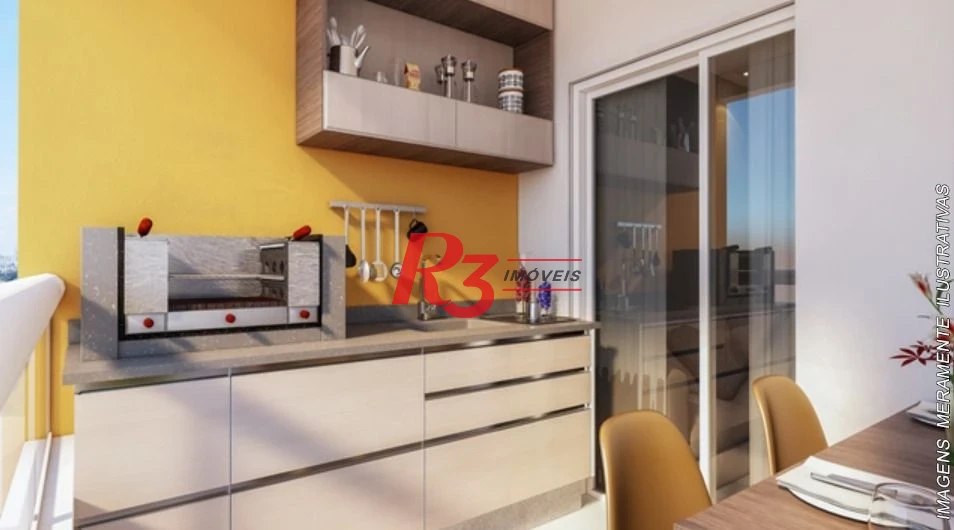 Apartamento Garden com 2 dormitórios à venda, 75 m² por R$ 692.000,00 - Boqueirão - Praia Grande/SP