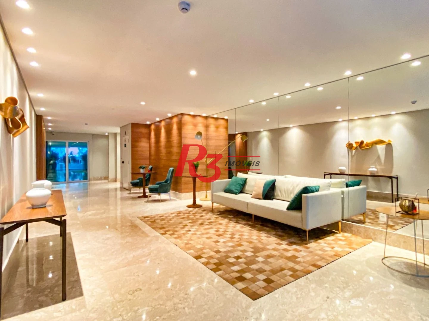 Apartamento com 2 dormitórios para alugar, 74 m² por R$ 7.000,00/mês - Gonzaga - Santos/SP