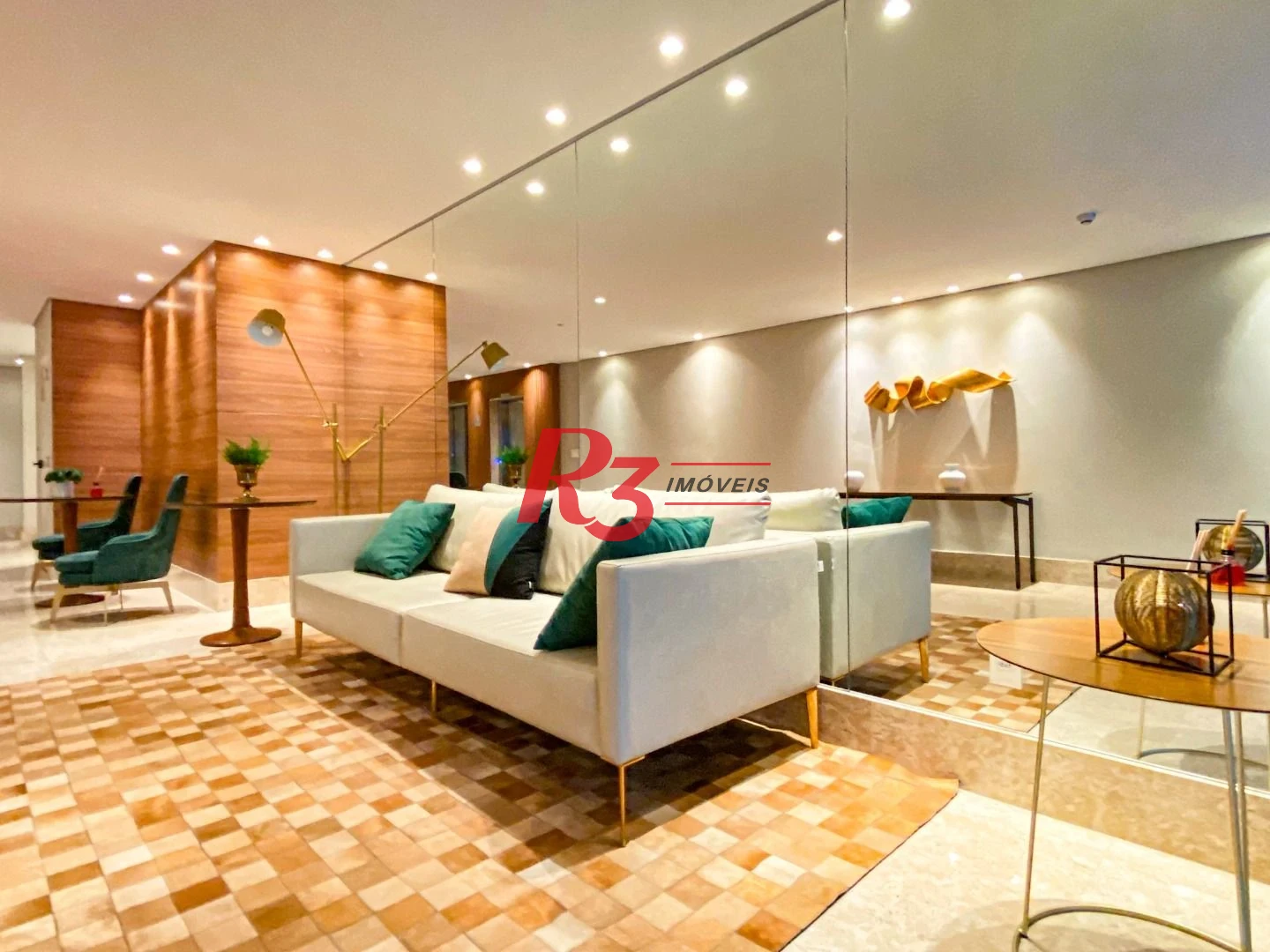 Apartamento com 2 dormitórios para alugar, 74 m² por R$ 7.000,00/mês - Gonzaga - Santos/SP