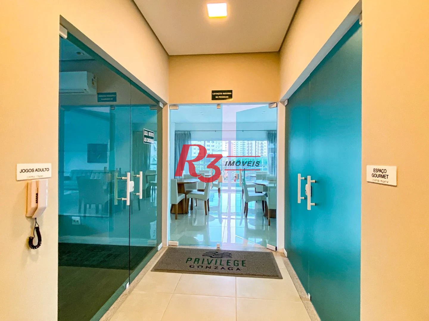Apartamento com 2 dormitórios para alugar, 74 m² por R$ 7.000,00/mês - Gonzaga - Santos/SP