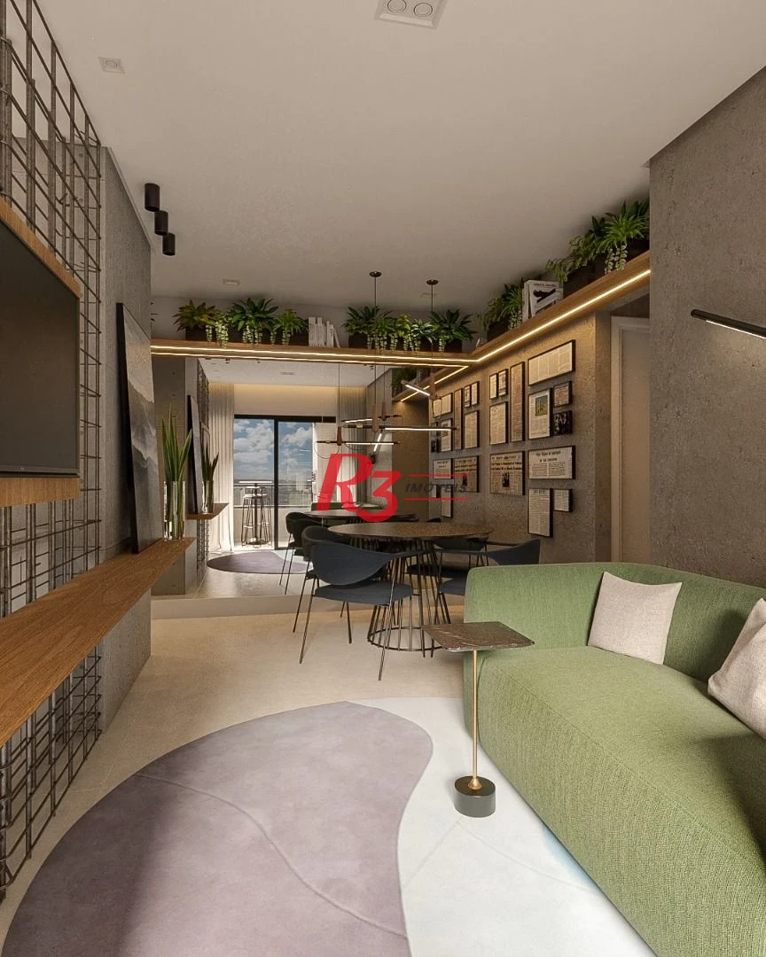 Apartamento à venda, 68 m² por R$ 619.329,38 - Marapé - Santos/SP