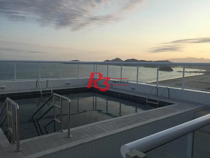 Apartamento com 3 dormitórios para alugar, 104 m² por R$ 10.000,00/mês - Gonzaga - Santos/SP
