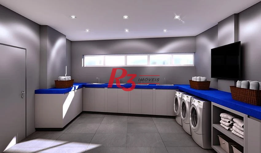 Apartamento com 3 dormitórios para alugar, 104 m² por R$ 10.000,00/mês - Gonzaga - Santos/SP