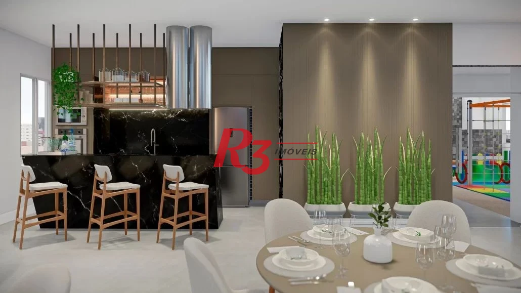 Apartamento com 2 dormitórios à venda, 72 m² por R$ 845.000,00 - Campo Grande - Santos/SP