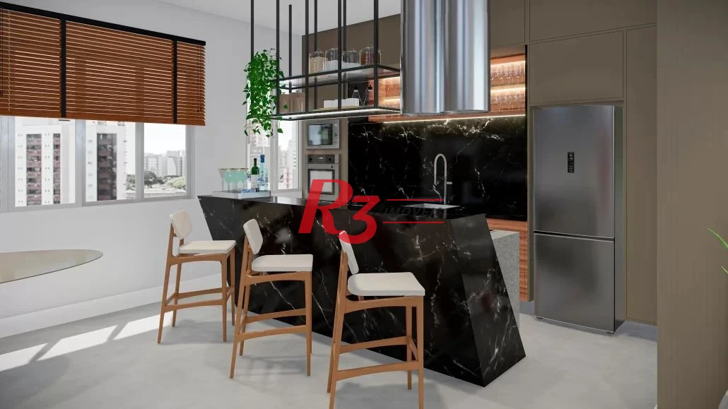 Apartamento com 2 dormitórios à venda, 72 m² por R$ 845.000,00 - Campo Grande - Santos/SP