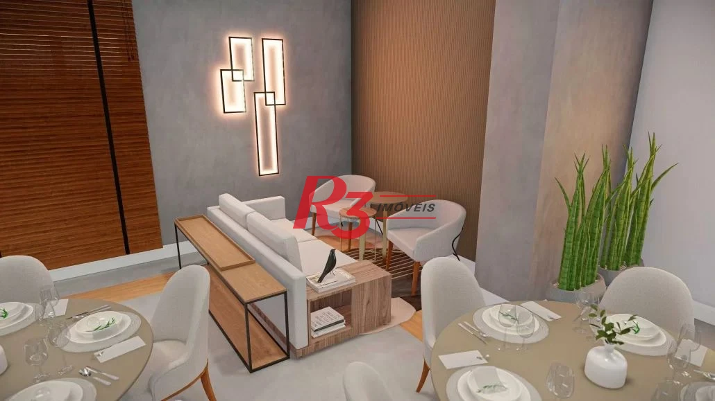 Apartamento com 2 dormitórios à venda, 72 m² por R$ 845.000,00 - Campo Grande - Santos/SP