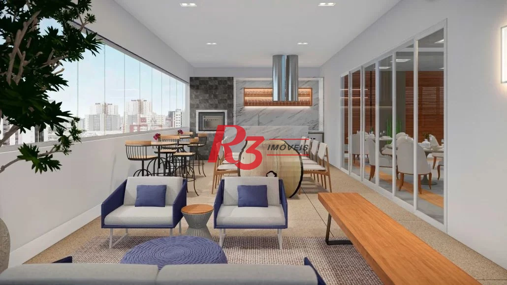 Apartamento com 2 dormitórios à venda, 72 m² por R$ 845.000,00 - Campo Grande - Santos/SP