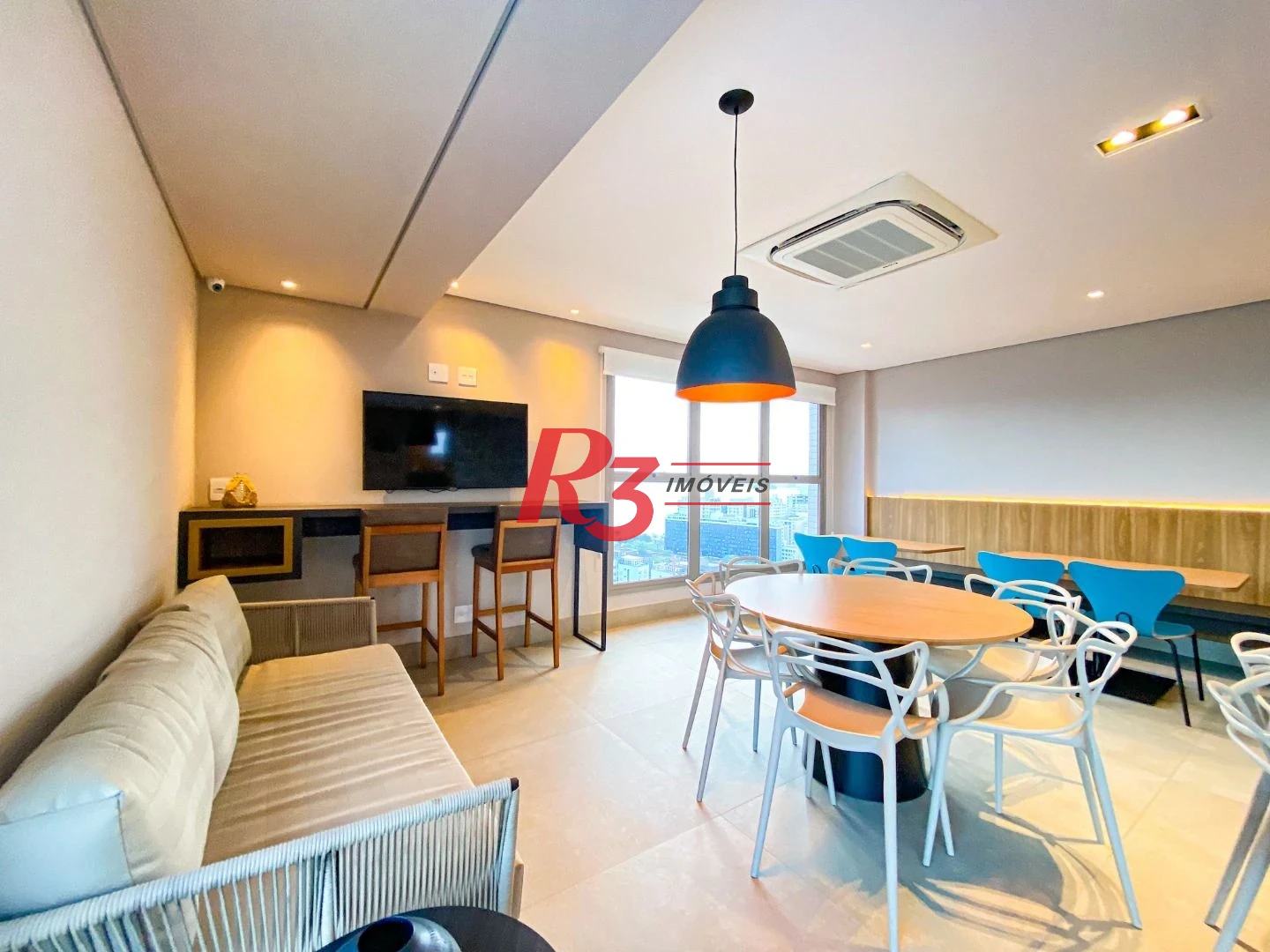 Apartamento com 1 dormitório à venda, 60 m² por R$ 880.000,00 - Aparecida - Santos/SP