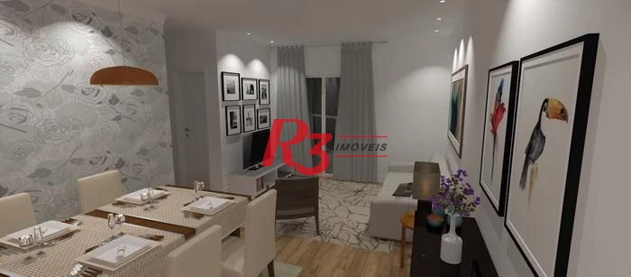 Cobertura com 2 dormitórios à venda, 109 m² por R$ 945.000,00 - Marapé - Santos/SP