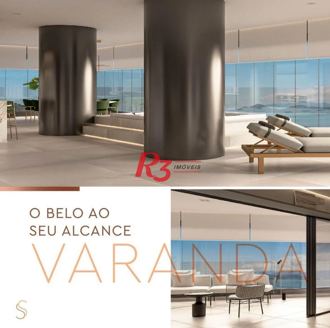 Frente mar de altíssimo padrão em Santos! Empreedimento mais exclusivo de Santos