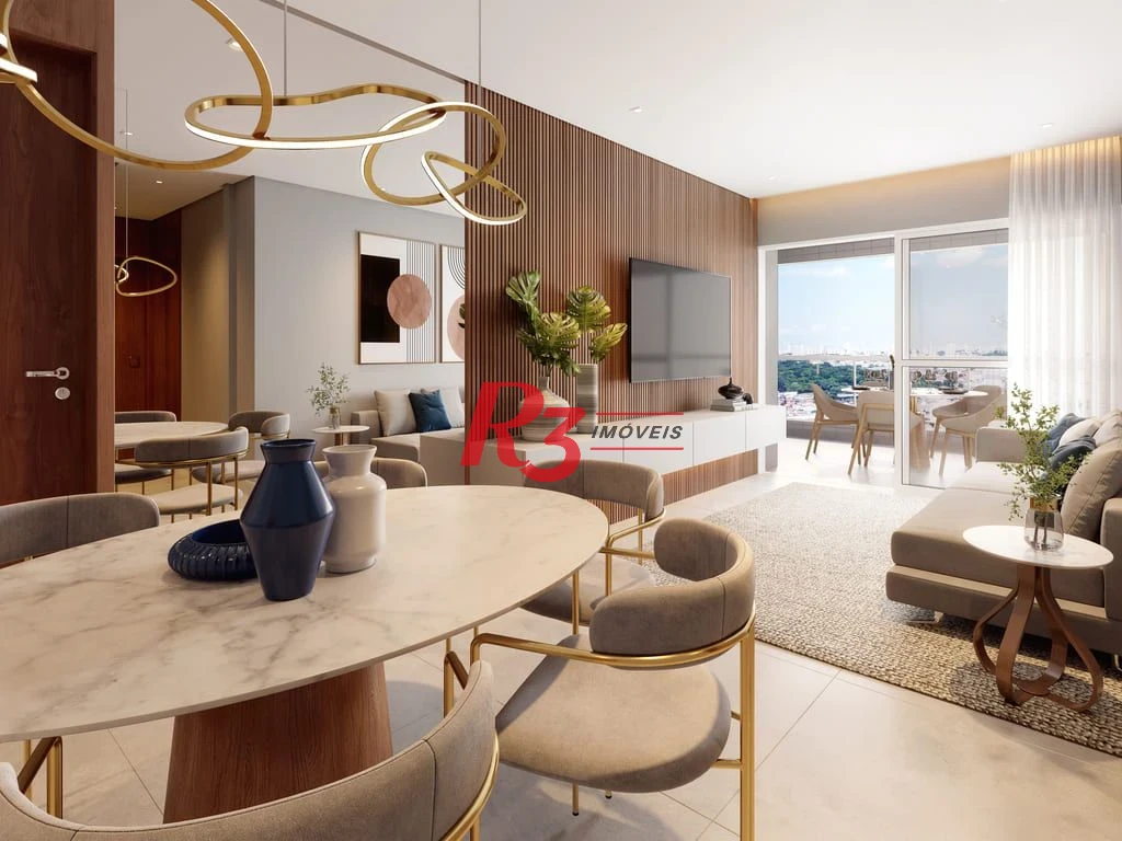 Apartamento à venda, 108 m² por R$ 1.627.029,20 - José Menino - Santos/SP