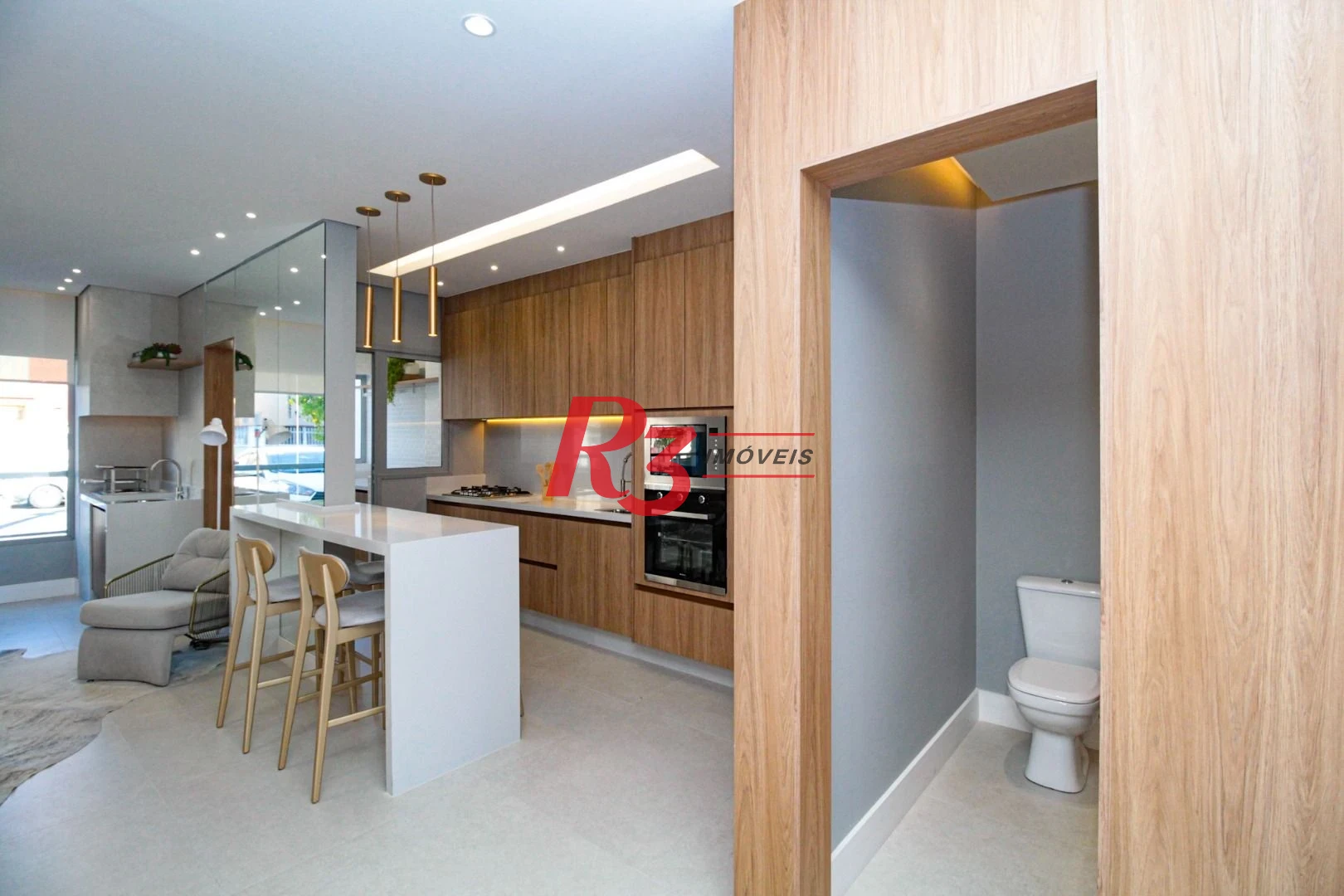 Apartamento com 1 dormitório à venda, 50 m² por R$ 600.000,00 - Marapé - Santos/SP