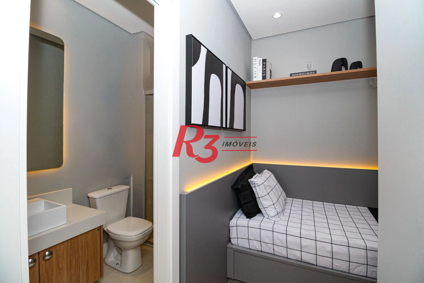 Apartamento com 1 dormitório à venda, 50 m² por R$ 600.000,00 - Marapé - Santos/SP