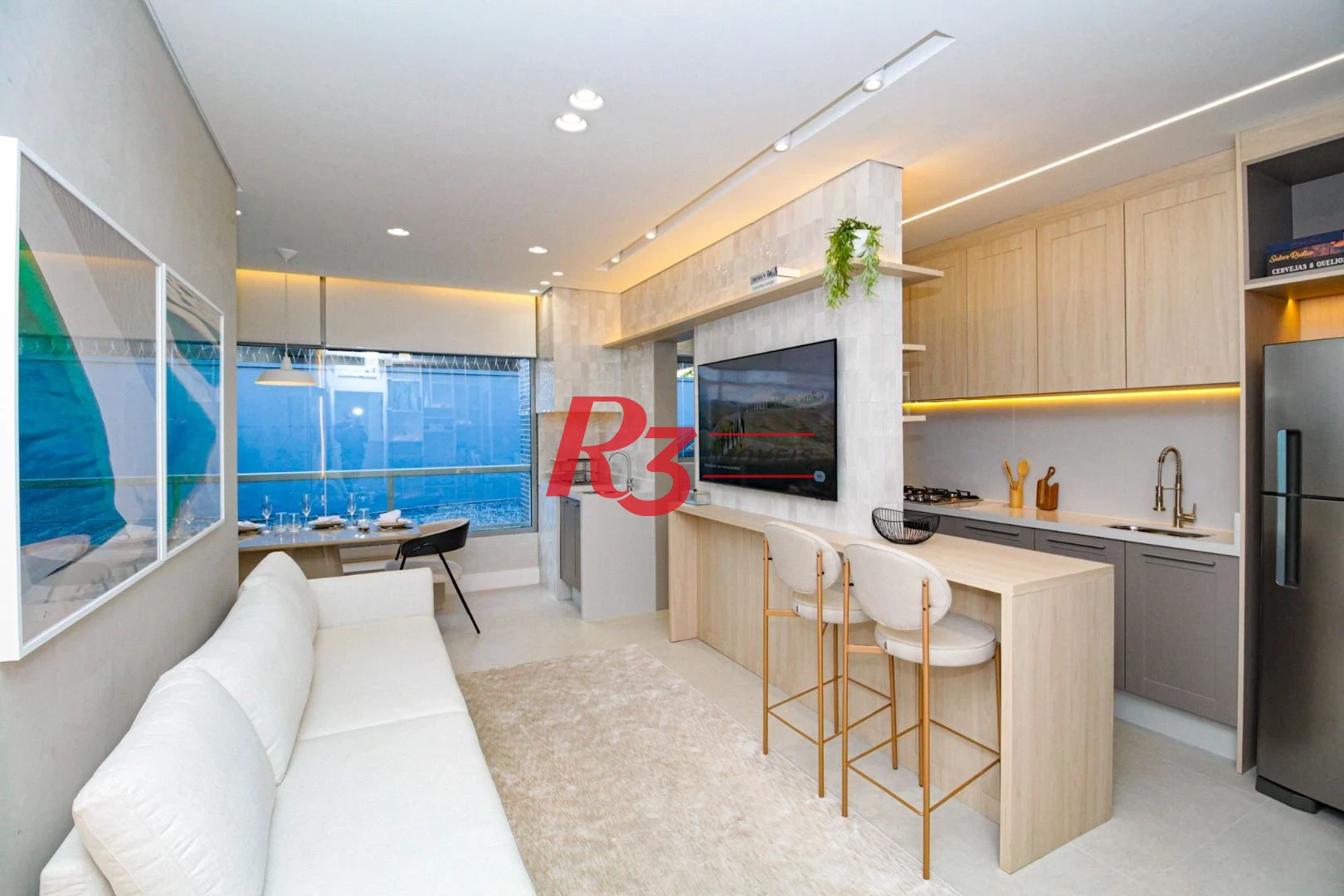Apartamento com 1 dormitório à venda, 50 m² por R$ 600.000,00 - Marapé - Santos/SP