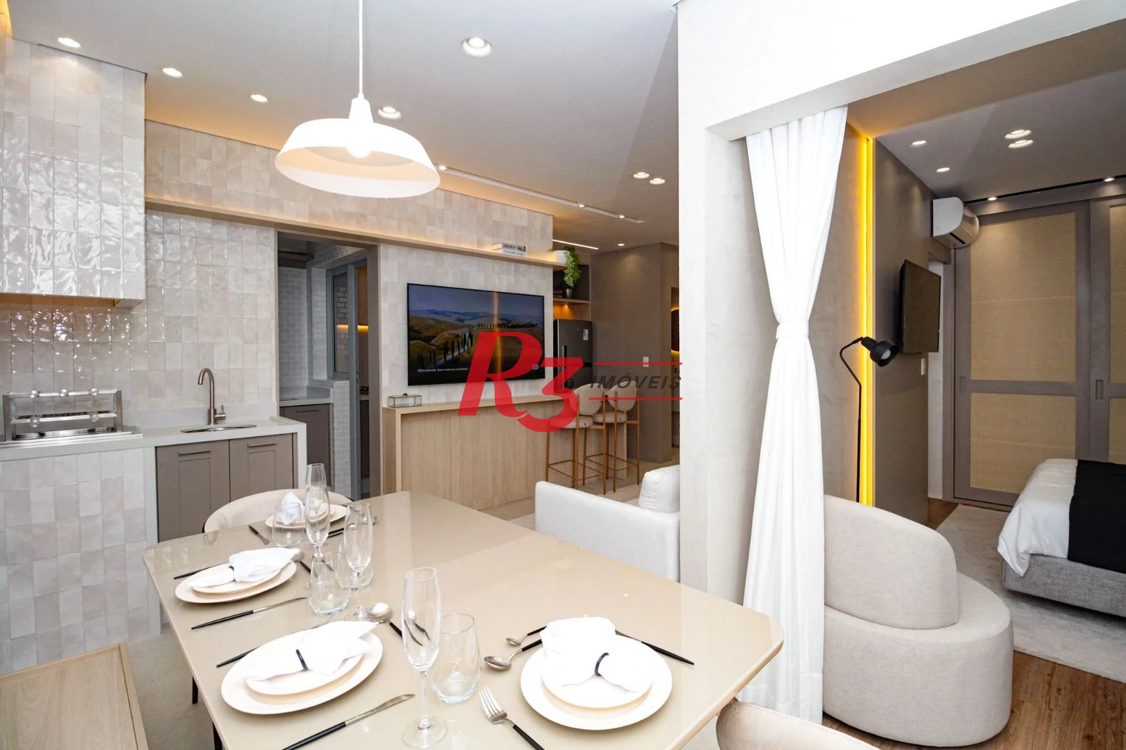 Apartamento com 1 dormitório à venda, 50 m² por R$ 600.000,00 - Marapé - Santos/SP