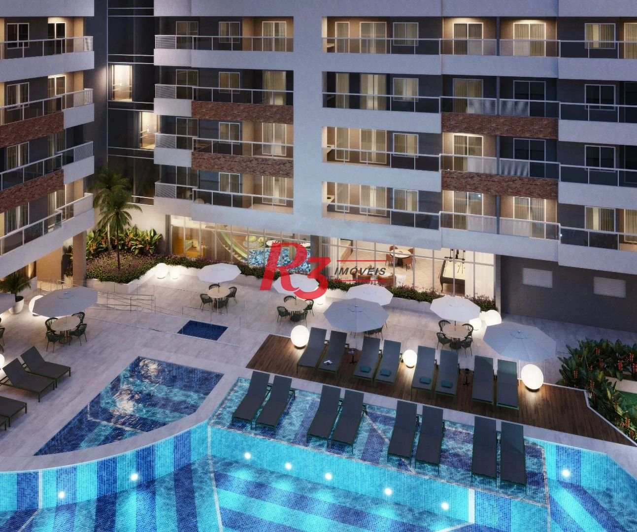 Apartamento à venda, 89 m² por R$ 1.350.000,00 - Encruzilhada - Santos/SP