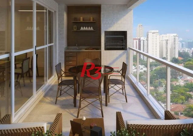 Apartamento com 3 dormitórios à venda, 111 m² por R$ 1.150.000,00 - Ponta da Praia - Santos/SP