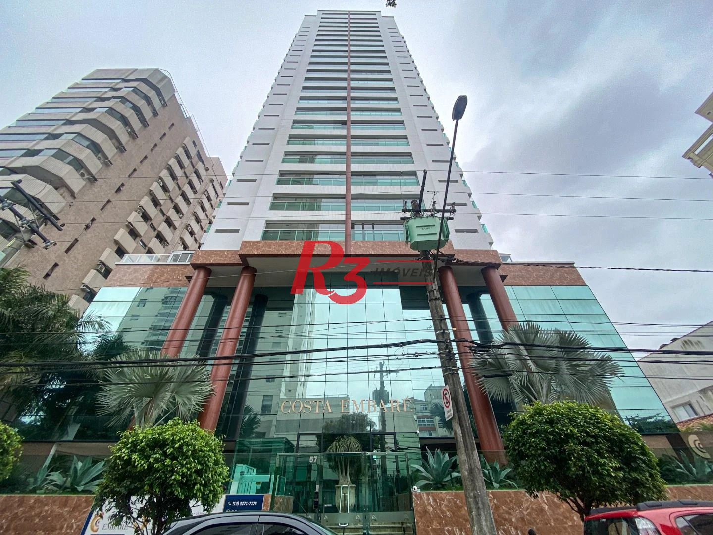 Apartamento com 2 dormitórios para alugar, 119 m² por R$ 12.000,02/mês - Embaré - Santos/SP