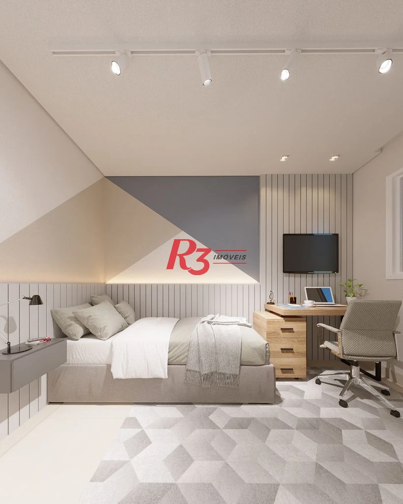Apartamento à venda, 38 m² por R$ 560.000,00 - Macuco - Santos/SP