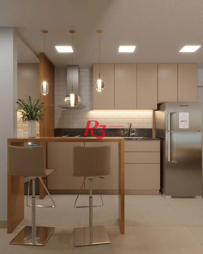 Apartamento à venda, 38 m² por R$ 560.000,00 - Macuco - Santos/SP