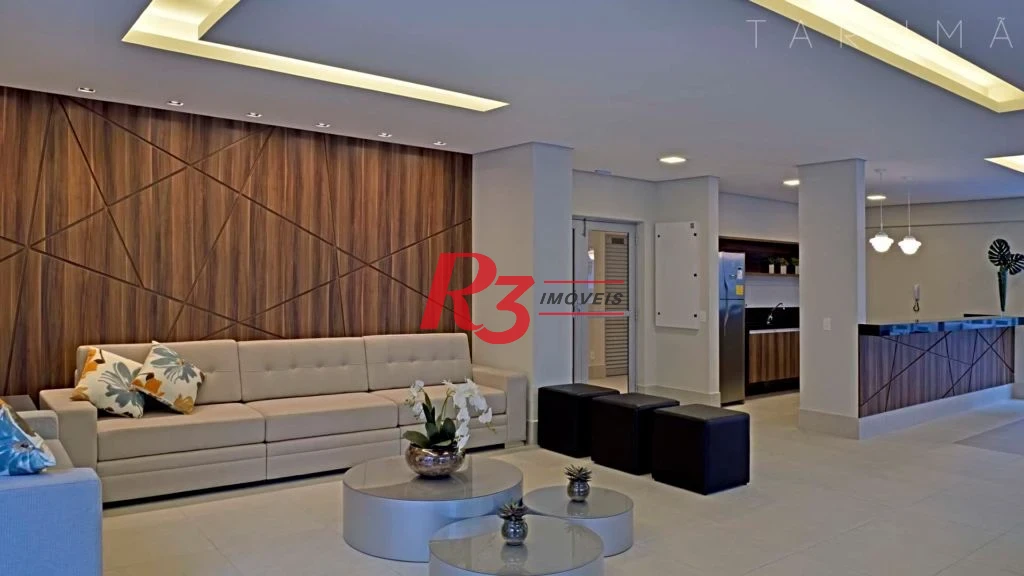 Apartamento com 1 dormitório para alugar, 45 m² por R$ 5.600,00/mês - Boqueirão - Santos/SP