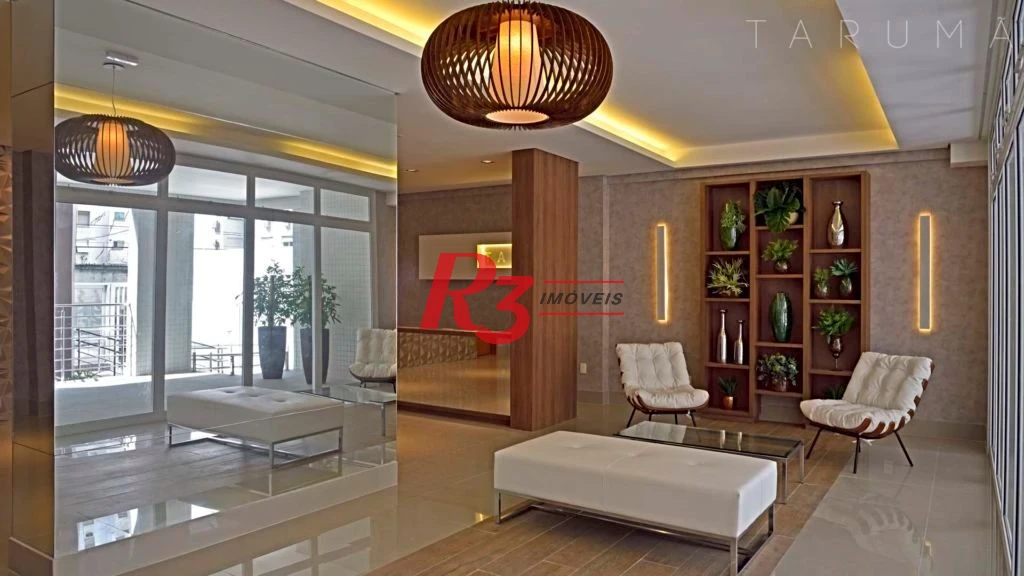 Apartamento com 1 dormitório para alugar, 45 m² por R$ 5.600,00/mês - Boqueirão - Santos/SP