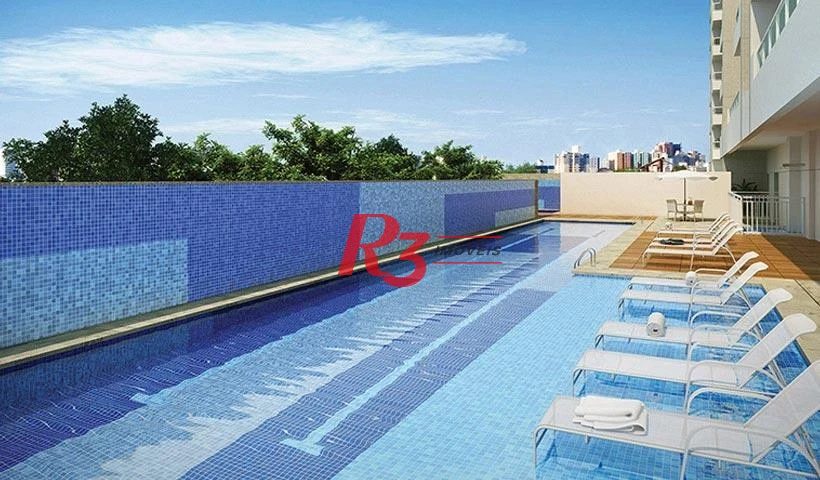 Apartamento com 2 dormitórios à venda, 63 m² por R$ 789.000,00 - Campo Grande - Santos/SP